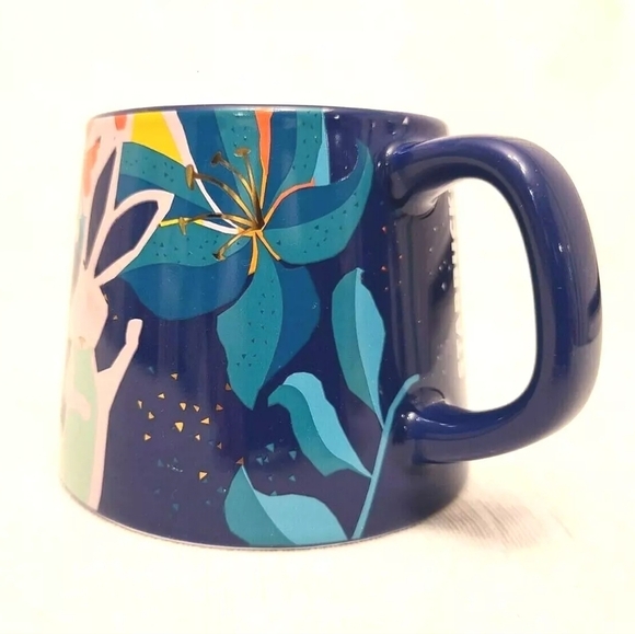 Starbucks Easter Spring 2021 Blue Bunny Ceramic Coffee Mug 14 Oz - Picture 6 of 11
